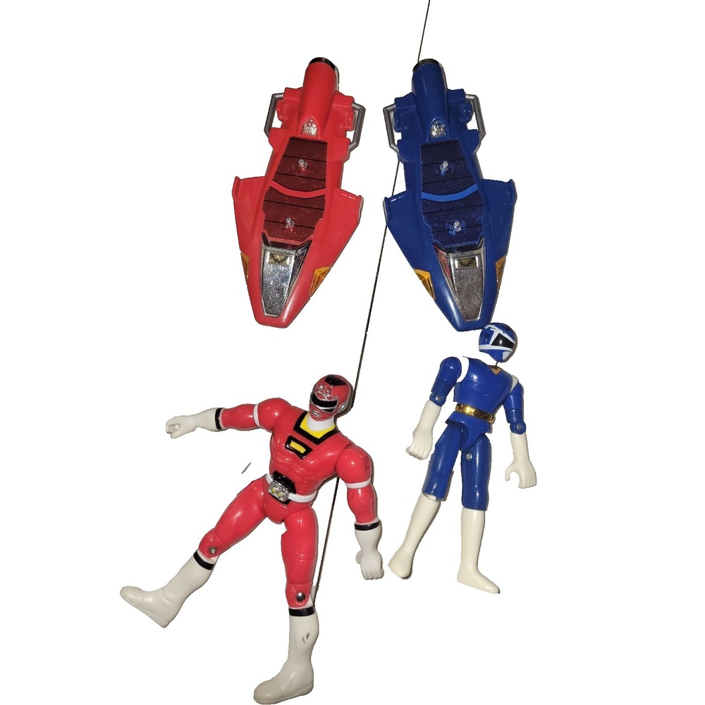 1997 Bandai Power Rangers In Space Red Galaxy Glider Cycle Motorcycle Bike lot